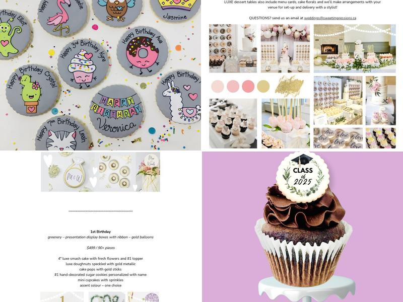 Sweet Impressions Menu