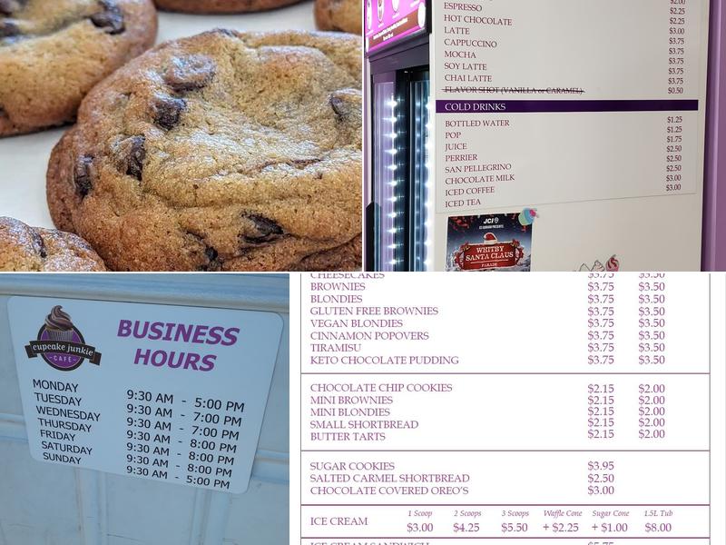 Cupcake Junkie Dessert Bakery Brooklin Menu