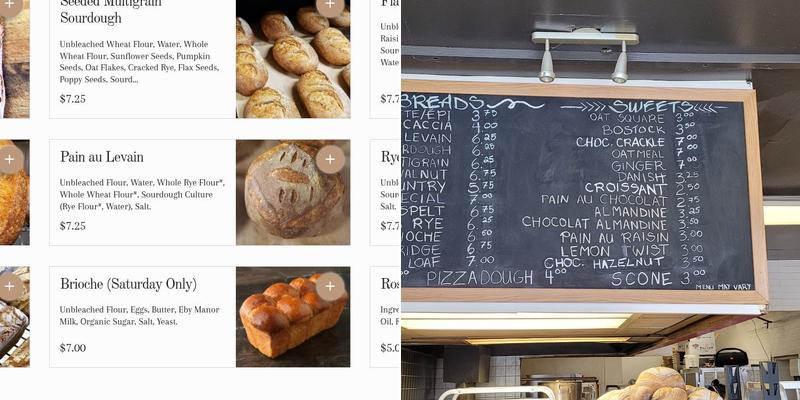 Golden Hearth Bakery Menu