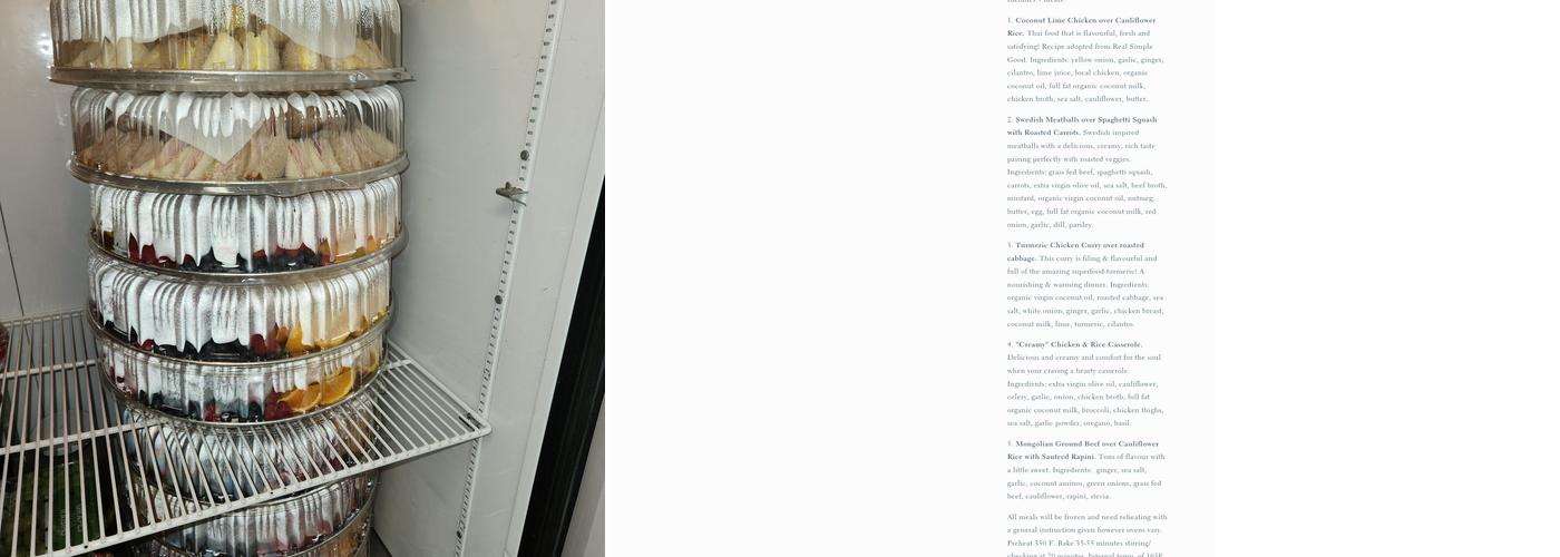 Virtuous Kitchen Inc. Menu