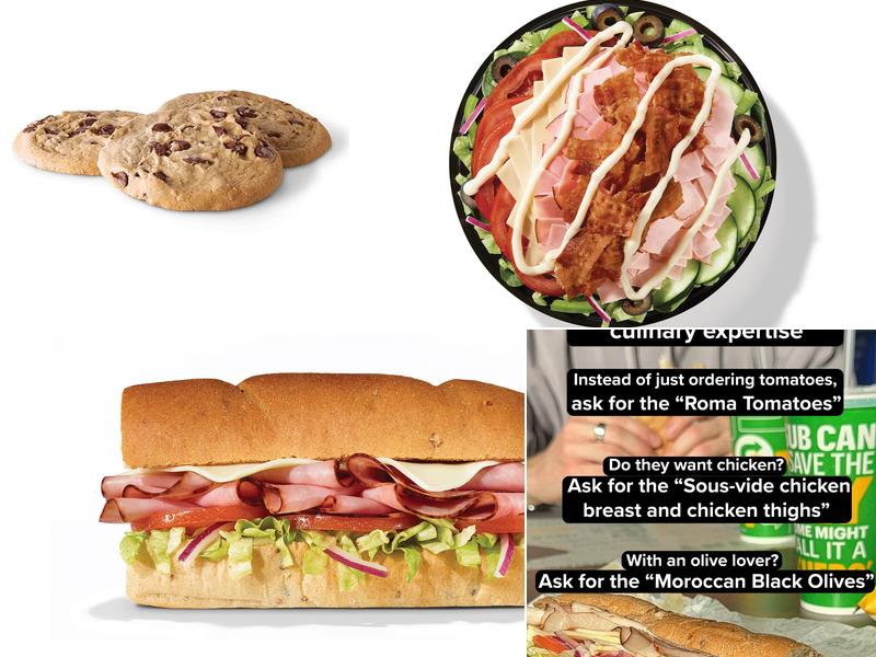 Subway Menu
