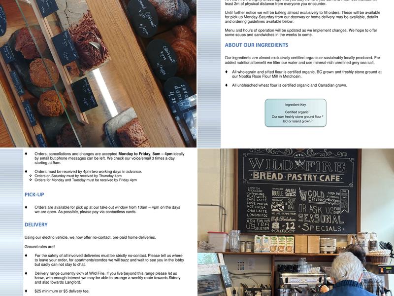 Wildfire Bakery Menu