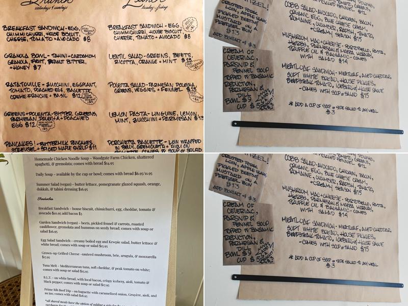 Ruth & Dean - Luncheonette & Bakery Menu