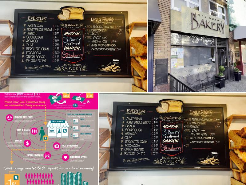 Bond Bond's Bakery Menu