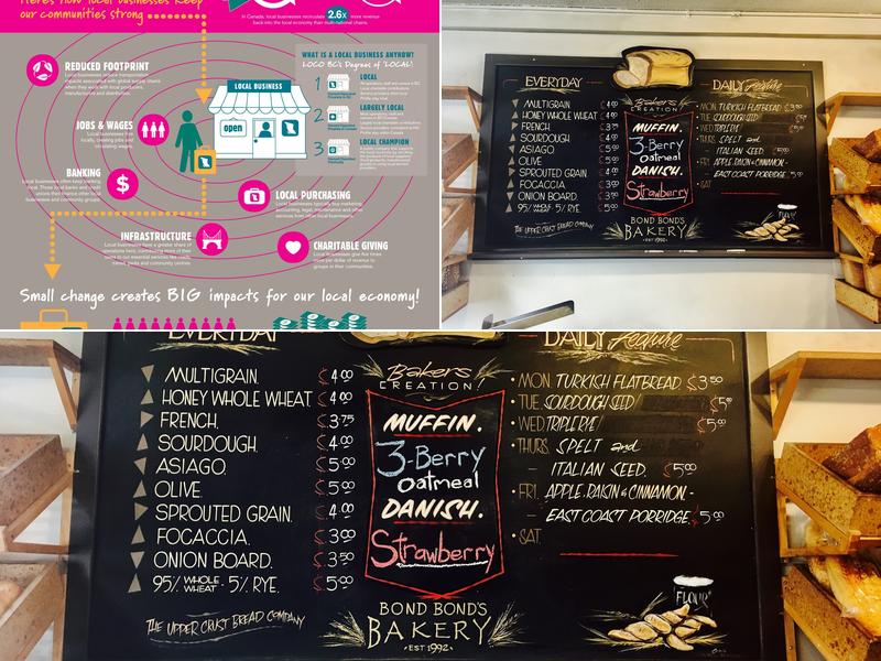 Bond Bond's Bakery Menu