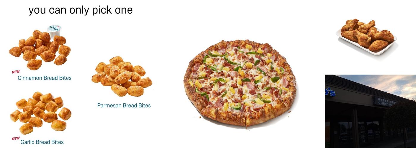 Domino's Pizza Menu