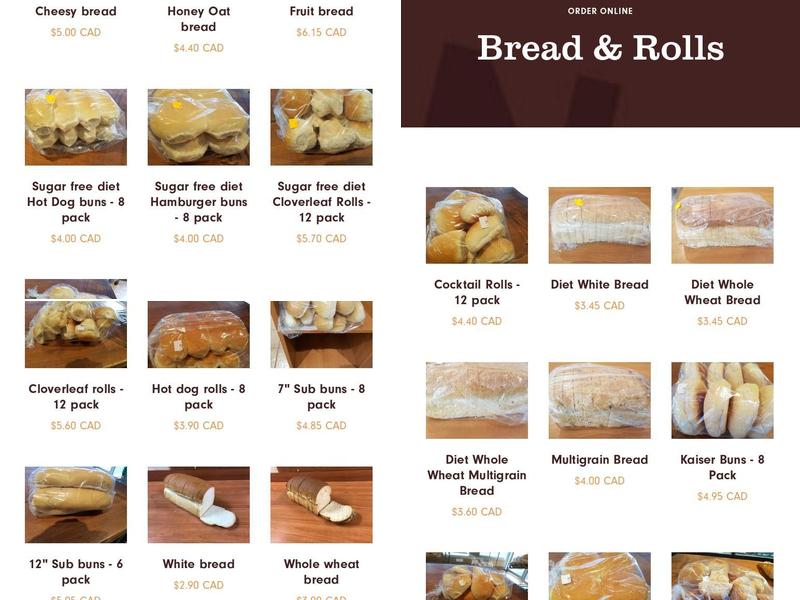 McBuns Bakery Menu