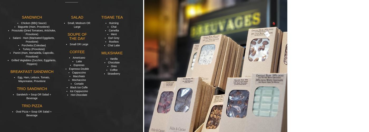Bémol & Levain Menu