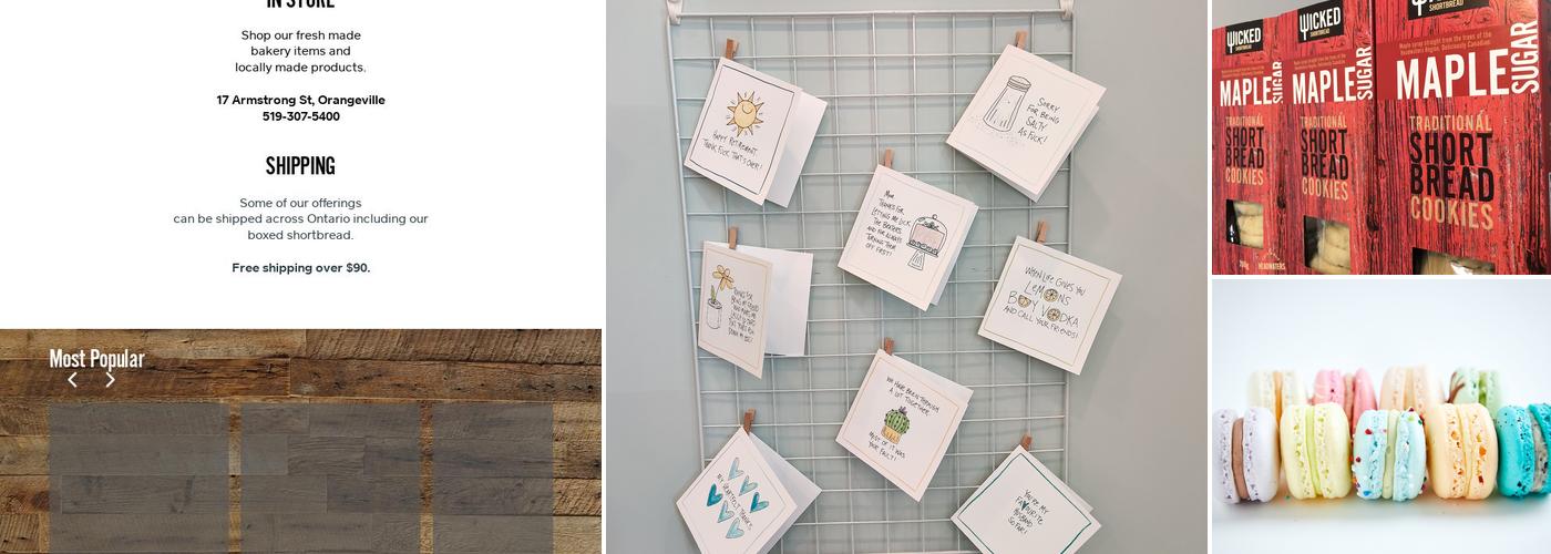 Wicked Shortbread Menu