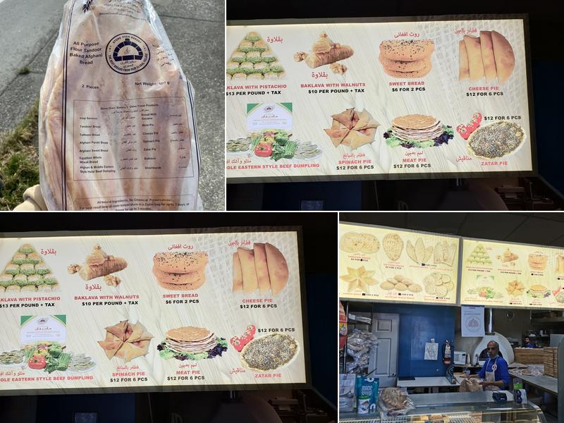 Stone Oven Bakery Menu