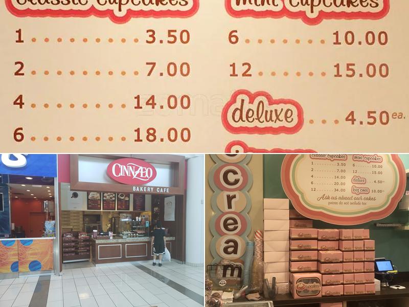 Cupcakes at Guildford Menu