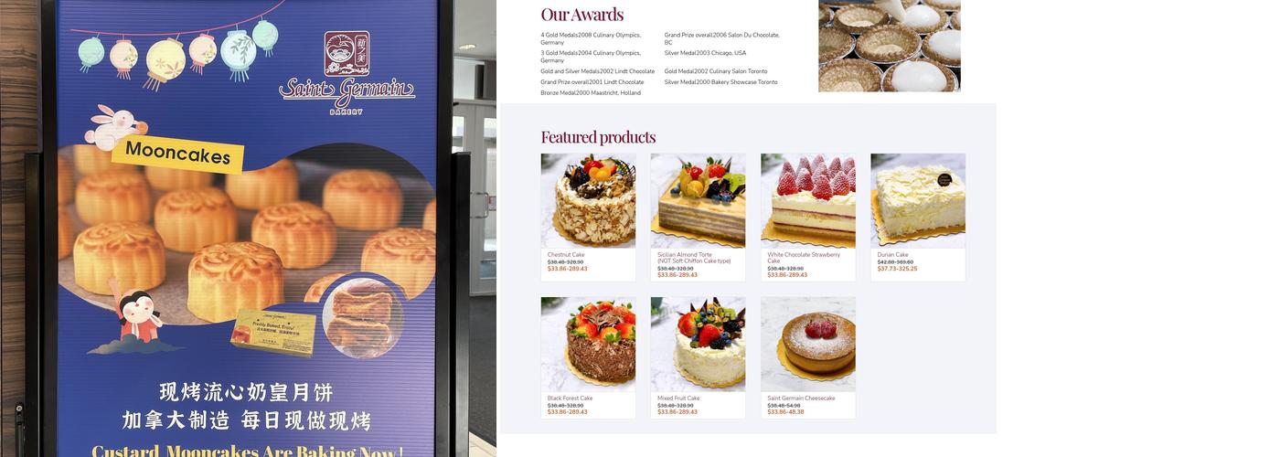 Saint Germain Bakery Menu