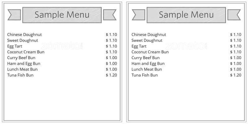Pine House Bakery Menu