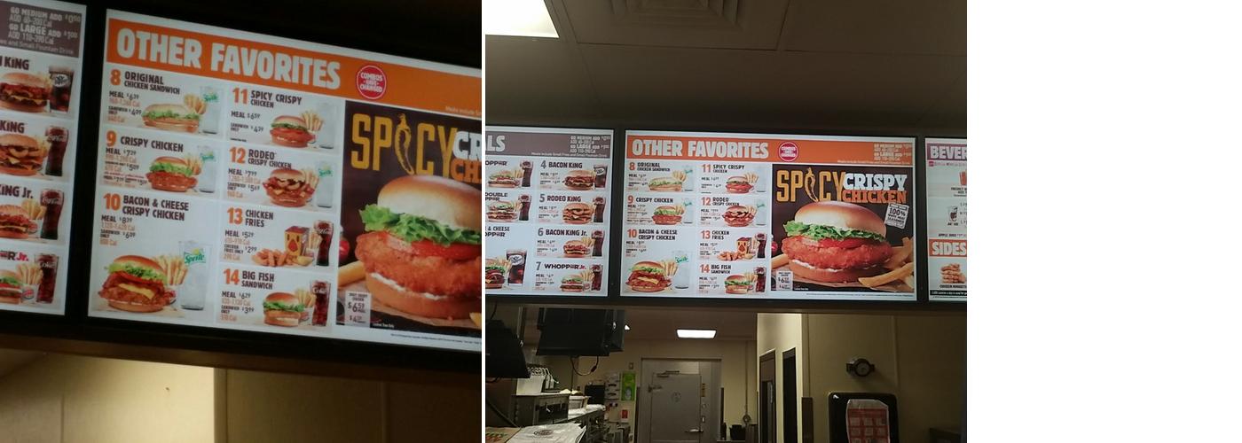 Burger King Menu