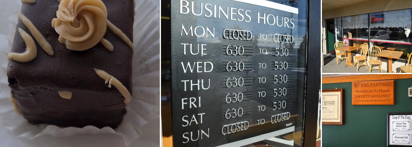 Sweet Caroline's Bakery Menu