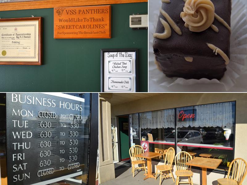 Sweet Caroline's Bakery Menu