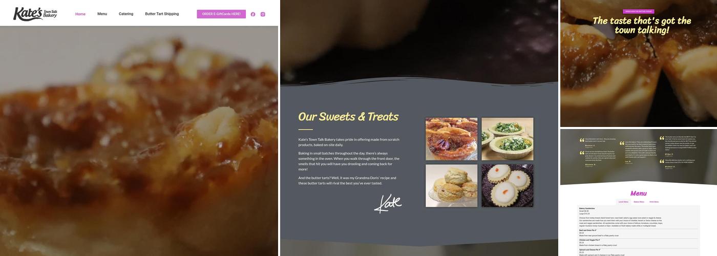 Kate's Town Talk Bakery Menu