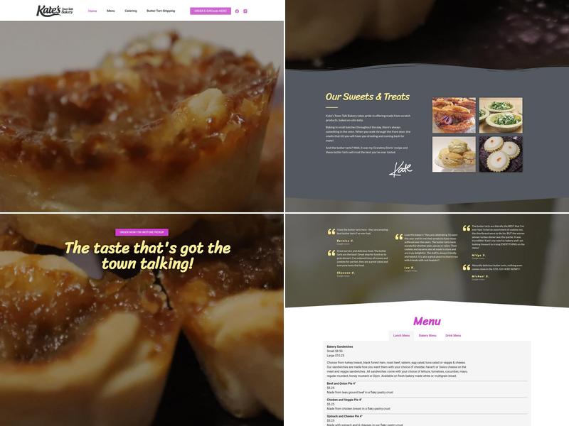 Kate's Town Talk Bakery Menu