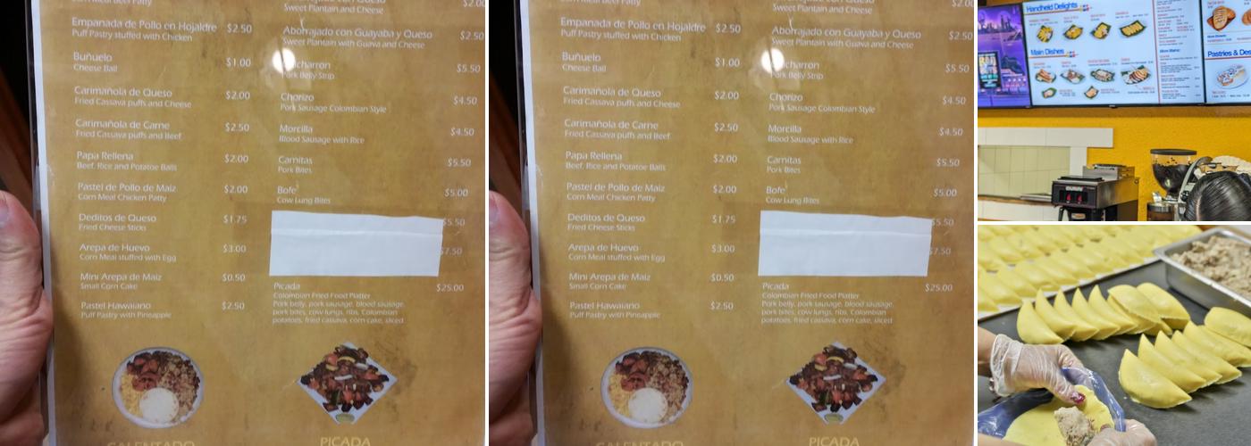 Columbus Bakery Menu