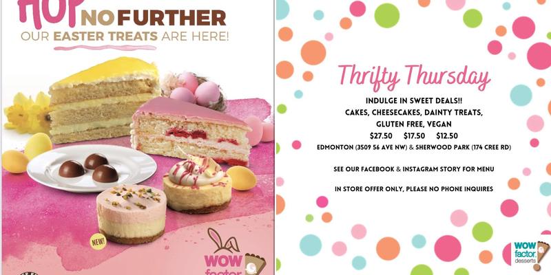 WOW! Factor Desserts Menu