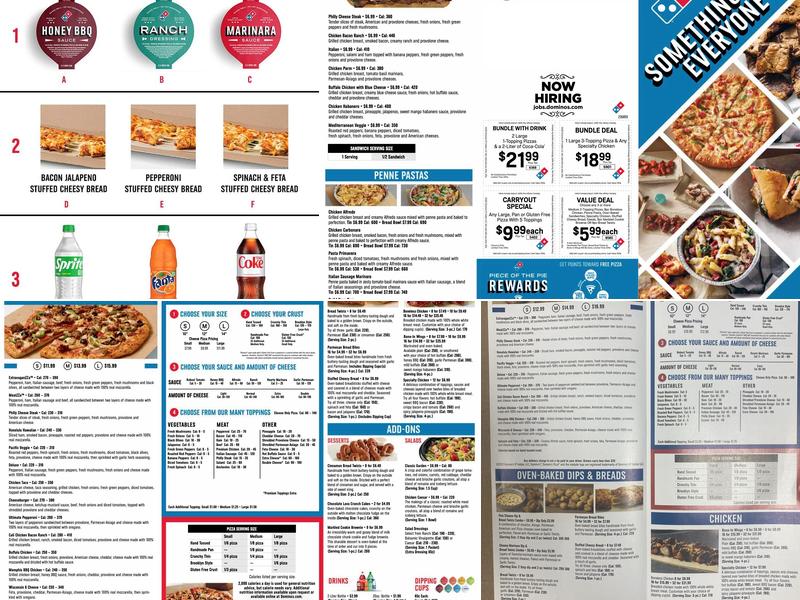 Domino's Pizza Menu