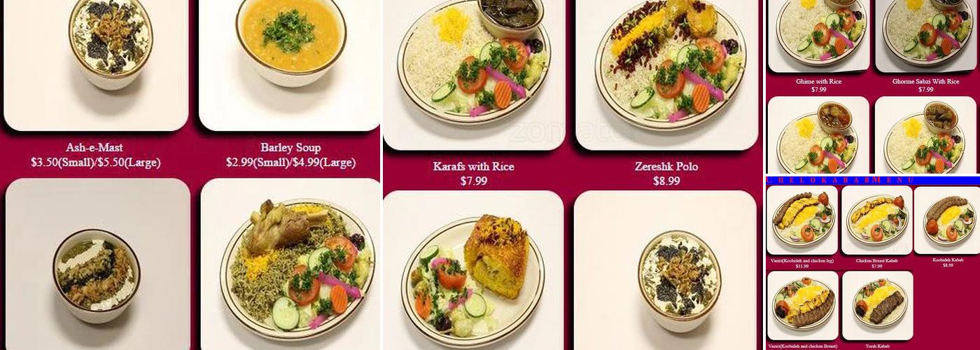 Daryani Fine Bakery Menu