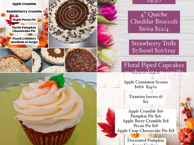 LA Cupcake Boutique Menu