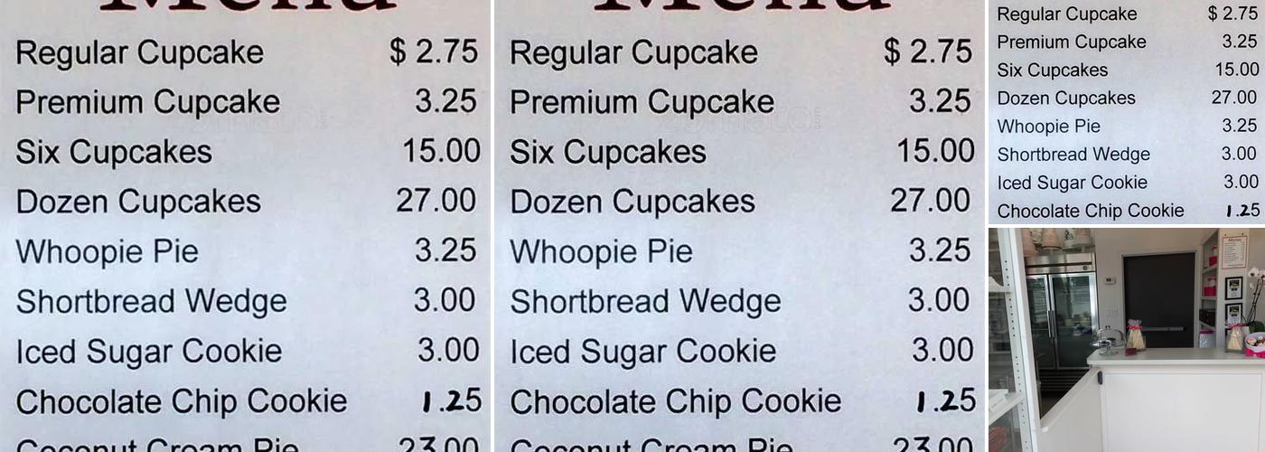 Coco Cake Co Menu