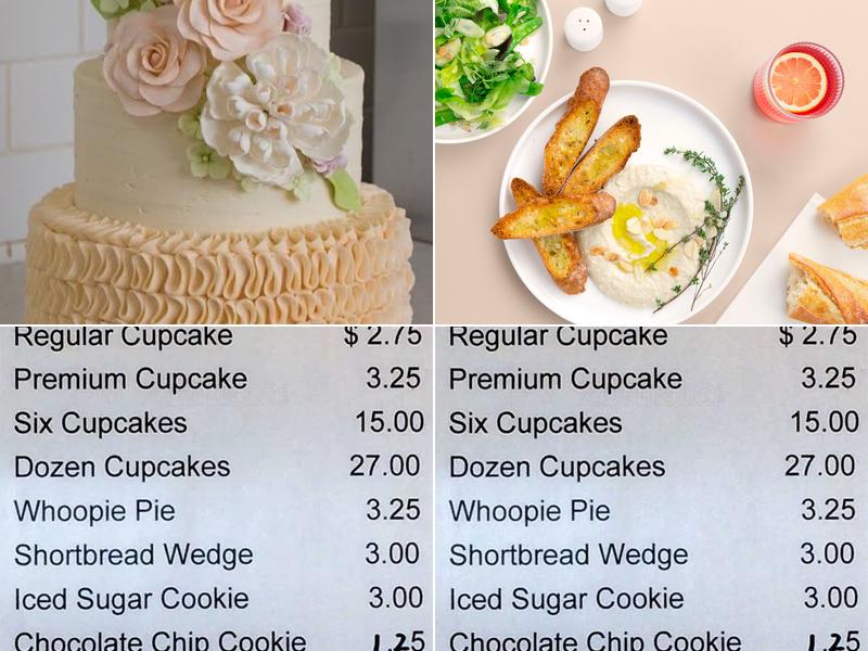 Coco Cake Co Menu