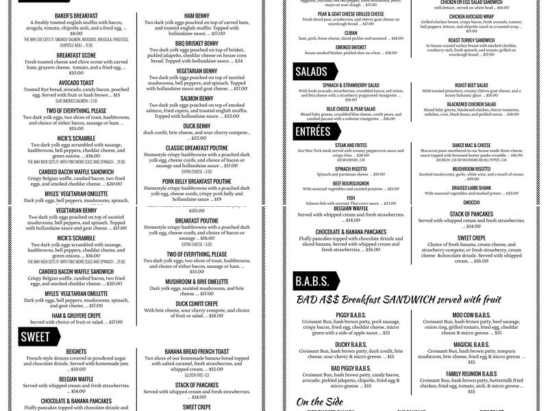 Patisserie du Soleil Bakery Cafe Menu