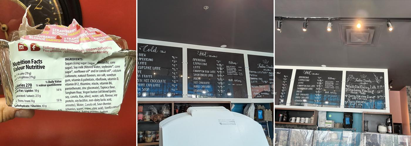 Strawberry Blonde Bakery Menu