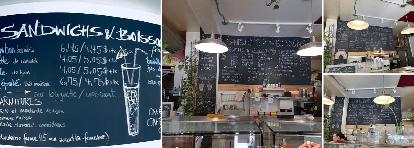 Le P'tit Atelier, Boulangerie & Pâtisserie Menu