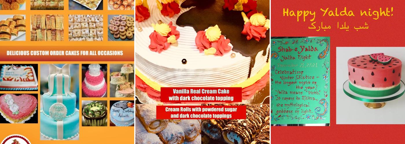 Venus Bakery & Cake Menu