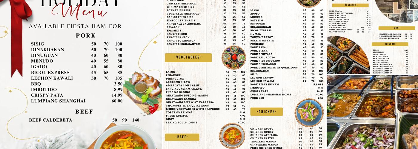 Pampangueña Menu