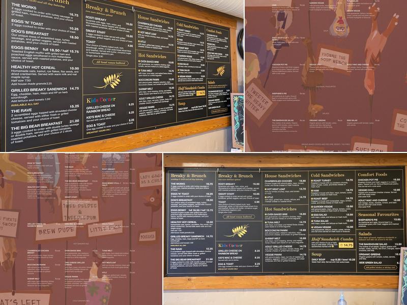 The Bakehouse Menu