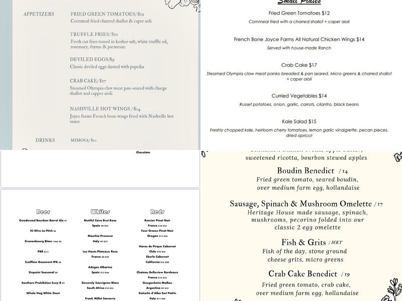 Watkin's Branch Bourbon and Brasserie Menu