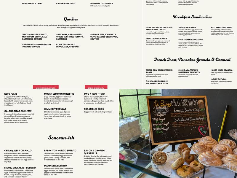Le Buzz Menu