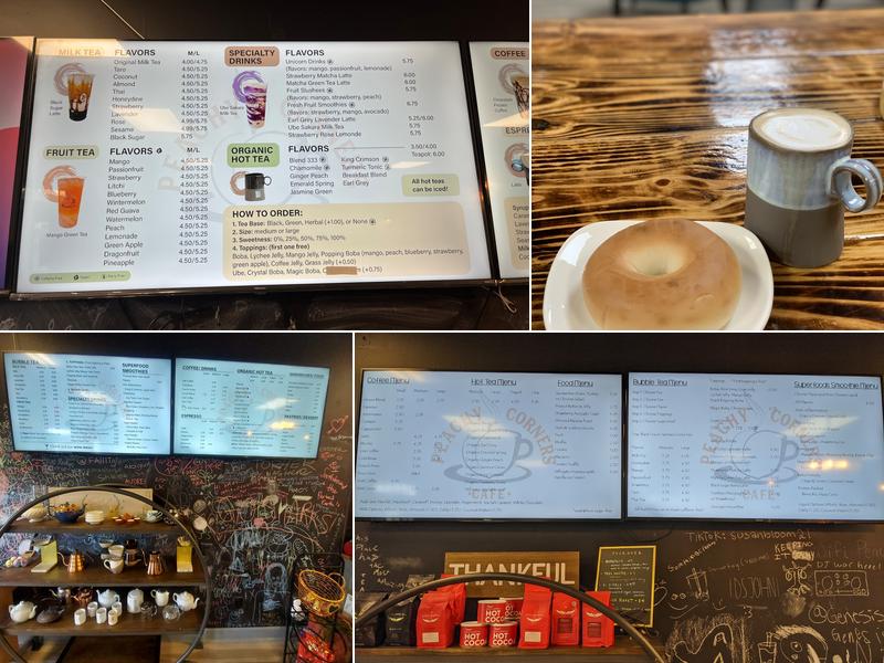 Peachy Corners Cafe Menu