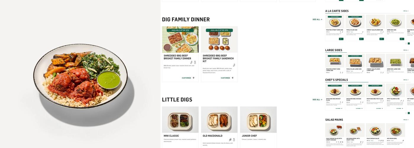 DIG on Bleecker Menu