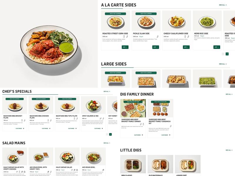 DIG on Bleecker Menu