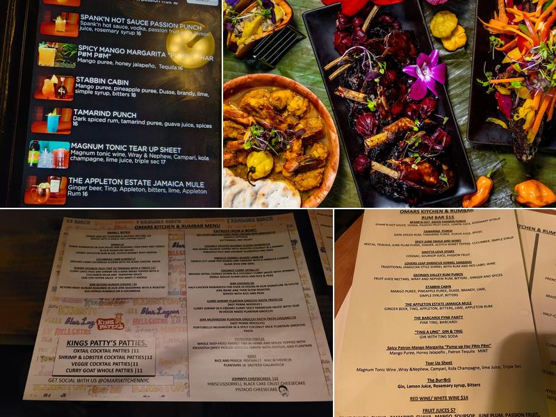 Omar's Kitchen and Rum Bar Menu