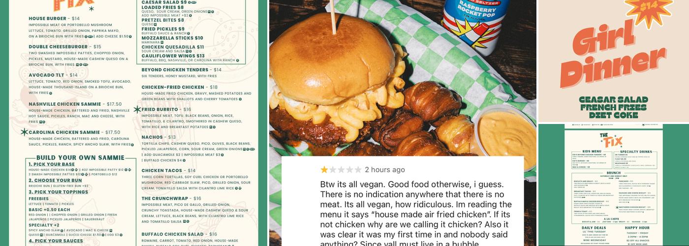 The Fix! Menu