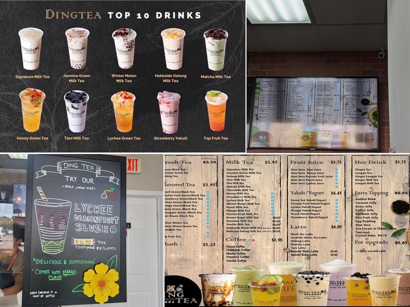 Ding Tea Menu