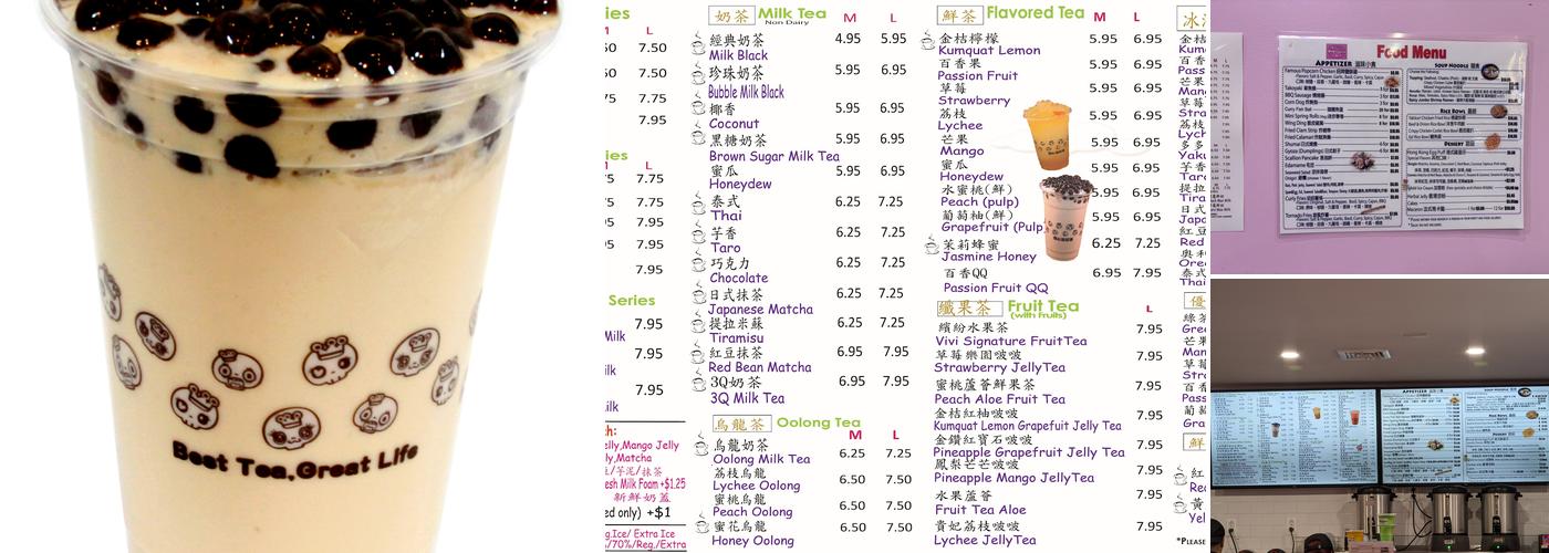 Vivi Bubble Tea on Tremont Menu