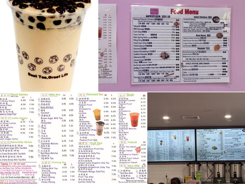 Vivi Bubble Tea on Tremont Menu