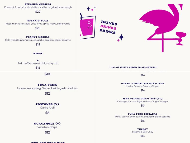 Sally’s Menu