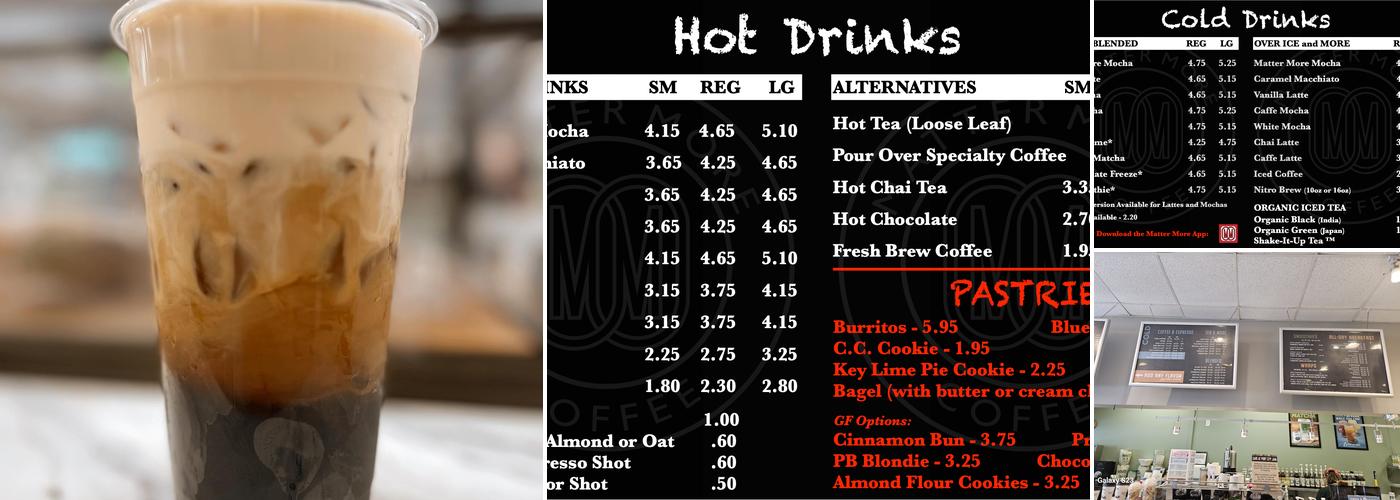 Matter More Coffee Menu