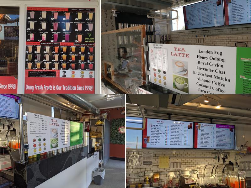 No. 1 Boba Tea Container Park Menu