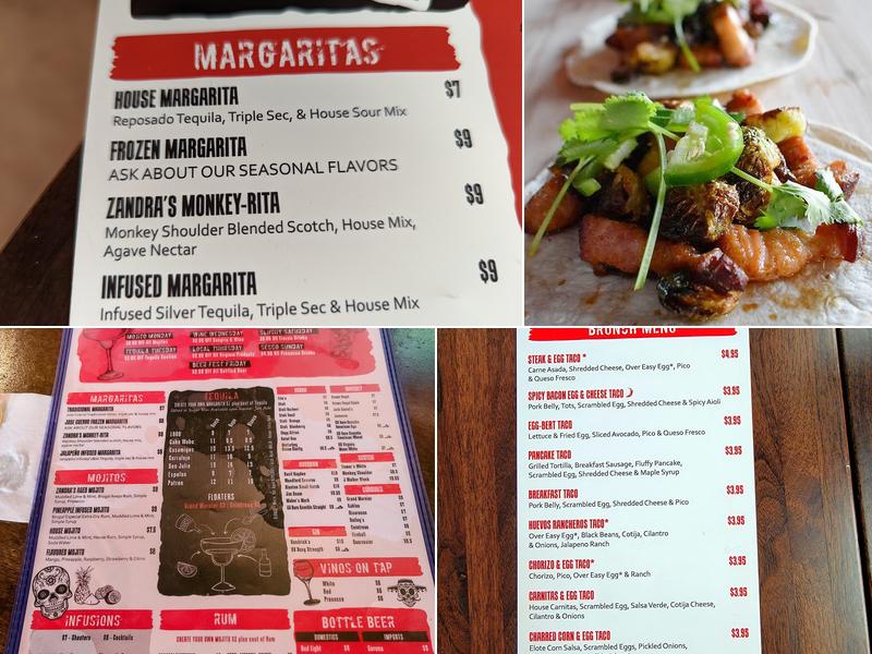 Zandra's Taqueria, Haymarket Menu