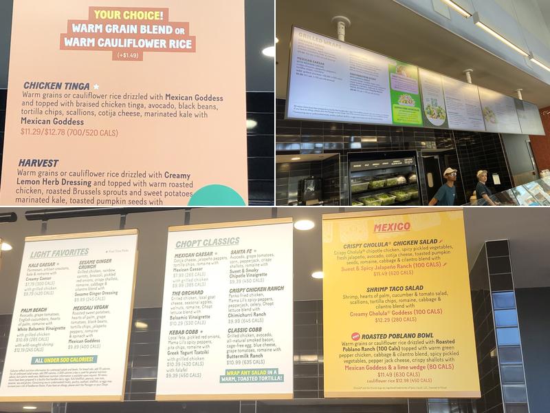 Chopt Creative Salad Co. Menu